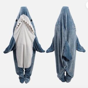 Shark Hoodie One Piece Blanket/ Sleeping Bag/Costume - Medium Adult/Large Child